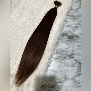 24Inch 100% Human hair Extensions  Micro yaki perm
